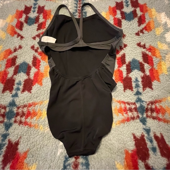 Nike Hydrastrong One Piece Swim Suit Black Women’s Size Medium - Picture 10 of 15